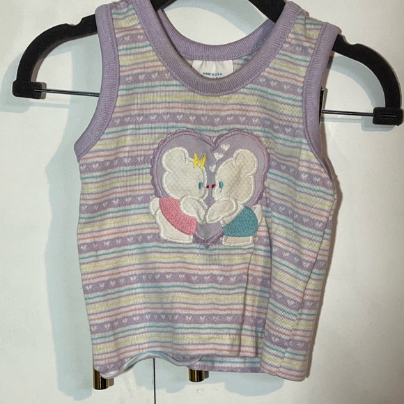 Two piece vintage overalls and shirts from playstuff size 18 months [H-27] - Picture 10 of 10